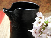 片口桜皮手彫り